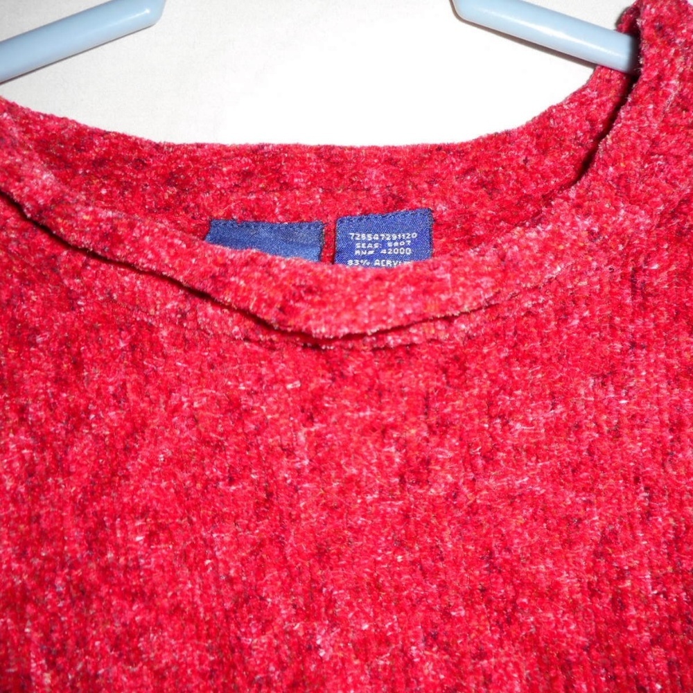 Basic Editions Size L Raspberry Sweater - Picture 2 of 4